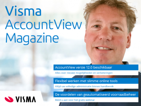 Visma AccountView Magazine cover juli